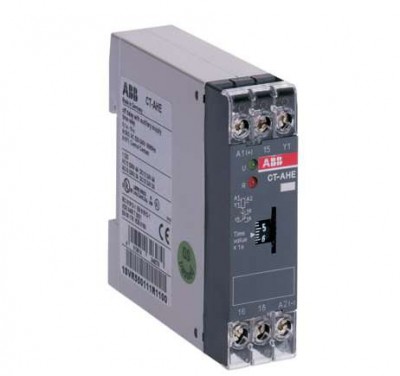 Реле времени CT-AHE 110-130В AC 3..300с 1ПК задержка на отключ. ABB 1SVR550110R2100