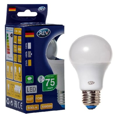 Лампа светодиодная LED-a60-e27-10вт-4000k rev 32267 2