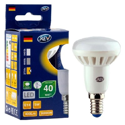 Лампа светодиодная LED r50 e14 5вт 420лм 2700к теплый свет rev 32332 7