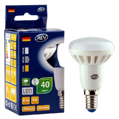 Лампа светодиодная LED r50 e14 5вт 420лм 4000к холодный свет rev 32333 4