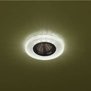 Светильник DK LD1 GR декор со светодиод. подсветкой GU5.3 220В 50Вт зел. ЭРА Б0018777