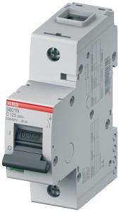 Выключатель автоматический модульный 1п C 100А 25кА S801C C100 ABB 2CCS881001R0824