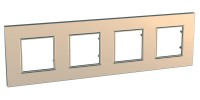 Рамка 4-м Unica quadro медь SchE MGU6.708.56
