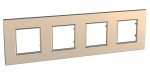 Рамка 4-м Unica quadro медь SchE MGU6.708.56