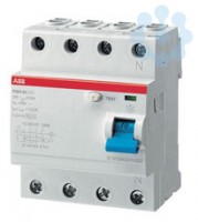 Выключатель дифференциального тока (УЗО) 4п 125А 500мА тип AS F204 A S-125/0.5 4мод. ABB 2CSF204201R4950