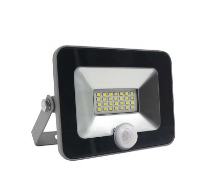 Прожектор pfl-c-smd-20w sensor LED 20вт ip54 6500к jazzway 4895205001459