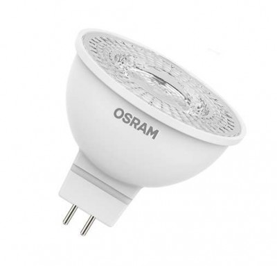 Лампа светодиодная LED STAR MR16 3.4W/830 (замена 35Вт) 3.4Вт 3000К тепл. бел. GU5.3 300лм 110 град. 220-240В матов. пласт. OSRAM 4058075129009