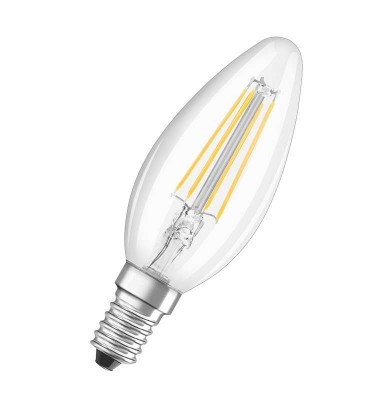 Лампа светодиодная филаментная LED Star Classic B 60 5W/840 5Вт свеча прозрачная 4000К нейтр. бел. E14 660лм 220-240В OSRAM 4058075116702