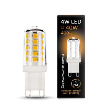 Лампа светодиодная LED g9 4вт ac185-265в 2700к керамика gauss 107309104