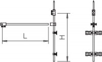 Комплект крепление для молниезащиты d16х750х1500мм (изол.) 101 3-ES-16 OBO 5408976