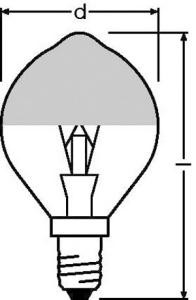 Лампа накаливания DECOR P 40W E14 SILVER OSRAM 4050300002224