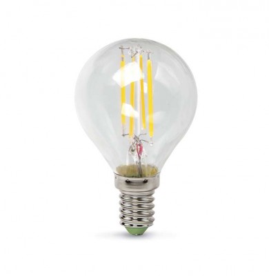 Лампа светодиодная филаментная LED-шар-premium 5Вт шар 3000К тепл. бел. E14 450лм 160-260В прозр. ASD 4690612004150