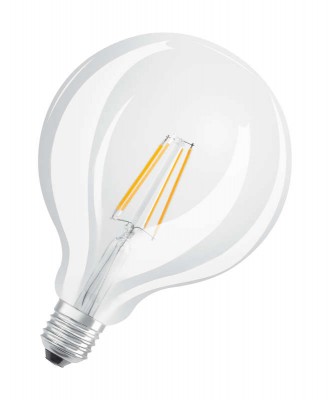 Лампа светодиодная PARATHOM Retrofit GLOBE 40 4W/827 4Вт 2700К тепл. бел. E27 FIL OSRAM 4052899972797