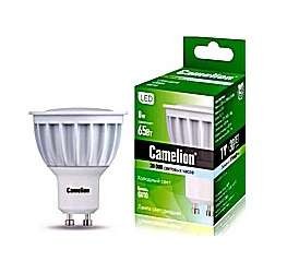 Лампа светодиодная LED8-GU10/845/GU10 8Вт 4500К белый GU10 600лм 220-240В Camelion 11607
