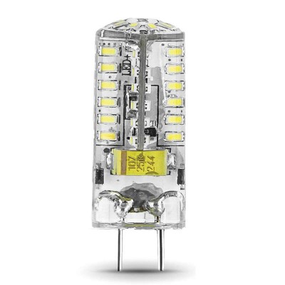 Лампа светодиодная Black 3Вт капсульная 4100К нейтр. бел. G4 240лм 12В силикон GAUSS 207707203