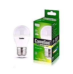 Лампа светодиодная LED6.5-G45/845/E27 6.5Вт шар 4500К белый E27 590лм 220-240В Camelion 11421