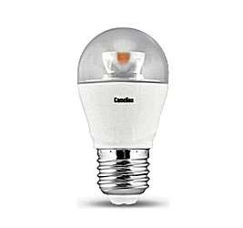 Лампа светодиодная LED6.5-G45-CL/830/E27 6.5Вт шар 3000К тепл. бел. E27 525лм 220-240В Camelion 11931