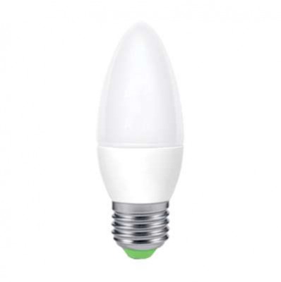 Лампа светодиодная LED-СВЕЧА-ECO 5Вт 230В E27 4000К 375Лм (уп.5шт) IN HOME 4690612013725