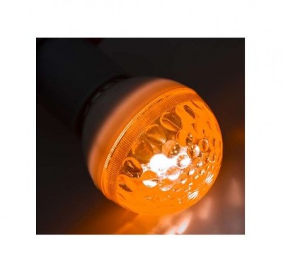 Лампа светодиодная d-50 10LED 1Вт шар E27 24В жел. Neon-Night 405-611