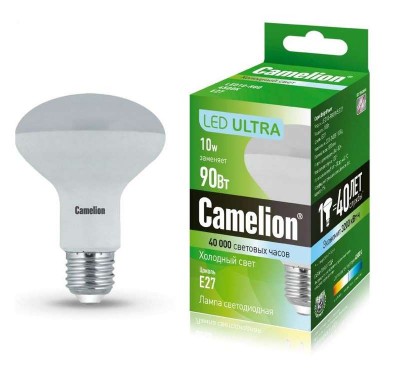 Лампа светодиодная LED10-R80/845/E27 10Вт 4500К белый E27 870лм 220-240В Camelion 10951