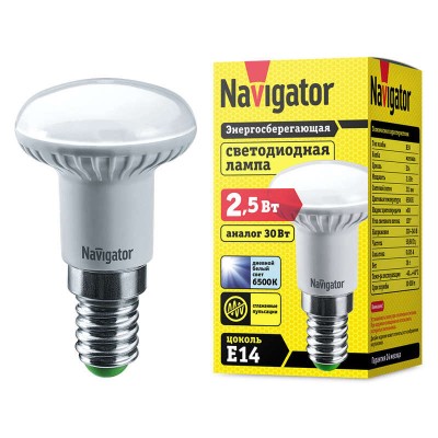 Лампа светодиодная 61 254 NLL-R39-2.5-230-6.5K-E14 Navigator 20208