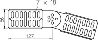 Комплект для кабельного лист. лотка соединительный шарнирный H=60мм RGV 60 VA4301 (болт + шайба + гайка) нерж. OBO 7082258