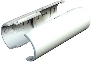 Муфта соединительная для труб Quick-Pipe М32 свет. сер. 2953 M M32 LGR (уп.10шт) OBO 2153835