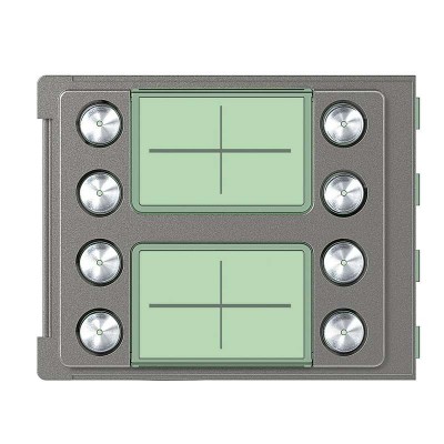 Панель лицевая модуля доп. кнопок вызова (6-8) 8 кнопок Robur Leg BTC 352185