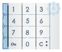 Панель лицевая для модуля с цифровой клавиатурой allwhite Leg BTC 353002