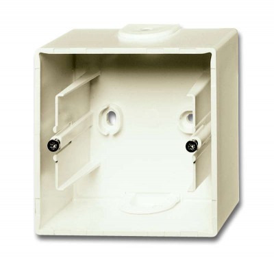 Коробка для открытого монтажа 1 пост Basic 55 chalet-white ABB 2CKA001799A0968
