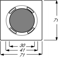 Плата центральная для механизма светового сигнализатора 2061/2661 U impuls альп. бел. ABB 2CKA001753A4922