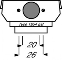 Суппорт (цоколь) для разъема Neutrik Typ MP ABB 2CKA001764A0059