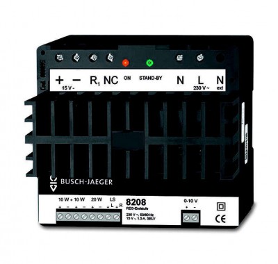 Усилитель REG с возможностью прямого подкл. 16 громкоговорителей Busch-AudioWorld MDRC ABB 8200-0-0107