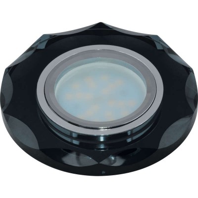 Светильник декоративный встраиваемый многоугольник DLS-P105 GU5.3 CHROME/BLACK 
