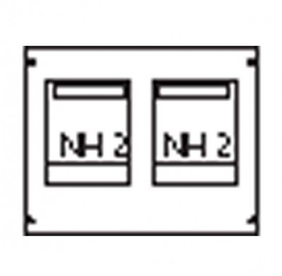 Пластрон для 2 NH2 2ряда/3 рейки ABB AG92