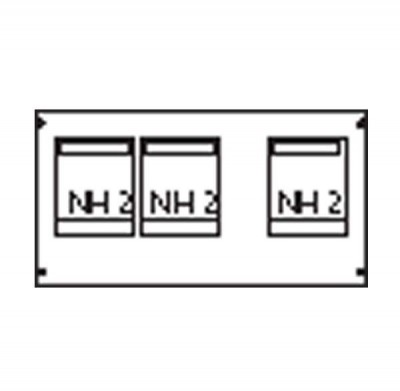 Пластрон для 3 NH2 3ряда/3 рейки ABB AG93
