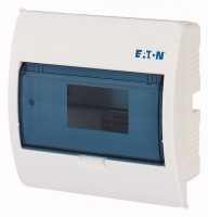 Щит компактный встроенного исполнения 1ряд 8-мод. BC-U-1/8-ECO прозр. дверь пластик EATON 280353