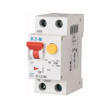 Выключатель автоматический дифференциального тока 2п B 10А 30мА AC 10кА PFL7-10/1N/B/003-DE EATON 263434