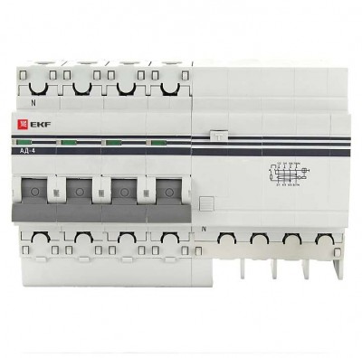 Выключатель автоматический дифференциального тока 4п 40А 300мА АД-4 PROxima EKF DA4-40-300-pro