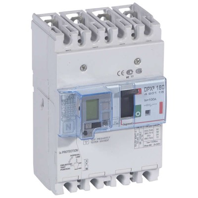 Выключатель автоматический дифференциального тока 4п 100А 36кА DPX3 160 термомагнитн. расцеп. Leg 420115
