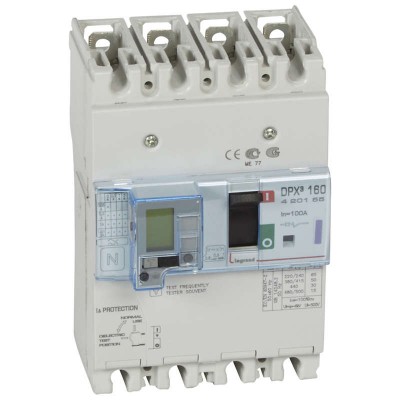 Выключатель автоматический дифференциального тока 4п 100А 50кА DPX3 160 термомагнитн. расцеп. Leg 420155
