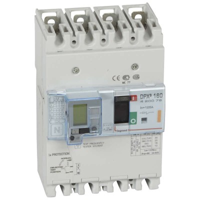 Выключатель автоматический дифференциального тока 4п 125А 25кА DPX3 160 термомагнитн. расцеп. Leg 420076