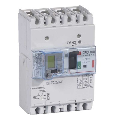 Выключатель автоматический дифференциального тока 4п 125А 36кА DPX3 160 термомагнитн. расцеп. Leg 420116