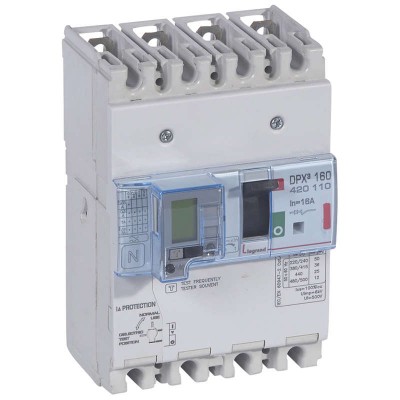 Выключатель автоматический дифференциального тока 4п 16А 36кА DPX3 160 термомагнитн. расцеп. Leg 420110