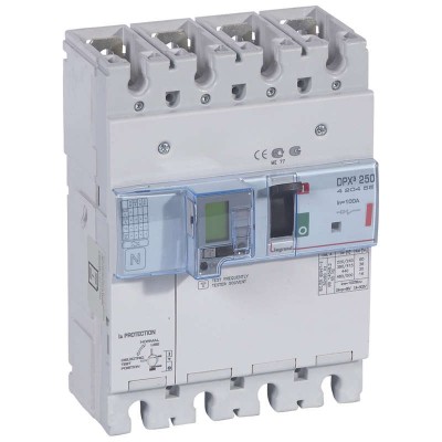 Выключатель автоматический дифференциального тока 4п 100А 36кА DPX3 250 электрон. расцеп. с изм. блоком Leg 420455