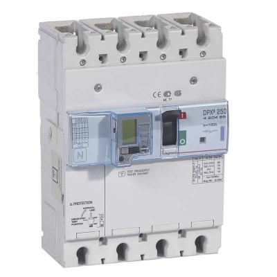 Выключатель автоматический дифференциального тока 4п 100А 50кА DPX3 250 электрон. расцеп. с изм. блоком Leg 420485