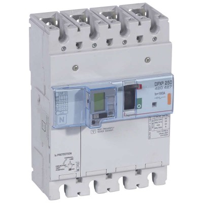 Выключатель автоматический дифференциального тока 4п 160А 25кА DPX3 250 электрон. расцеп. с изм. блоком Leg 420427