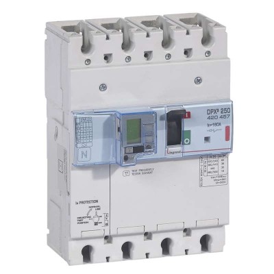 Выключатель автоматический дифференциального тока 4п 160А 36кА DPX3 250 электрон. расцеп. с изм. блоком Leg 420457