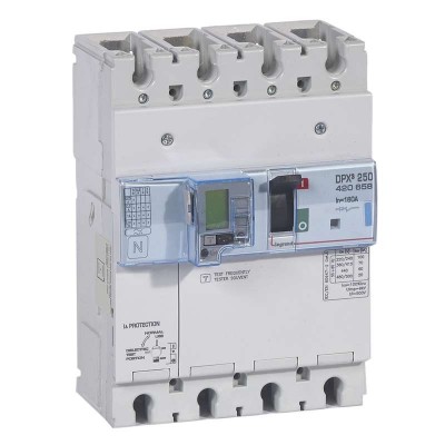 Выключатель автоматический дифференциального тока 4п 160А 70кА DPX3 250 электрон. расцеп. Leg 420658