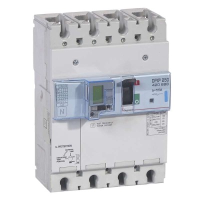 Выключатель автоматический дифференциального тока 4п 160А 70кА DPX3 250 электрон. расцеп. с изм. блоком Leg 420688